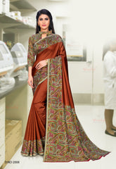 Polished Italian SIlk Uniform Saree