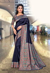 Polished Italian SIlk Uniform Saree