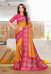 Polished Italian SIlk Uniform Saree