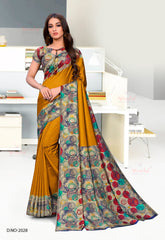 Polished Italian SIlk Uniform Saree