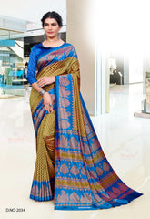 Polished Italian SIlk Uniform Saree