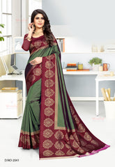 Polished Italian SIlk Uniform Saree