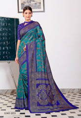 Polished Italian SIlk Uniform Saree