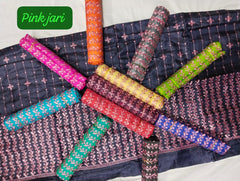 Pink Zari 1 Mtrs Blouse in 12 Pcs Pack