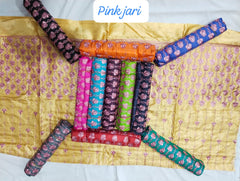 Pink Zari 1 Mtrs Blouse in 12 Pcs Pack