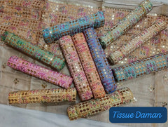 Tissue Daman Blouse 1 Mtrs Cut 12 Pcs Pack