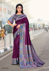 Polished Italian SIlk Uniform Saree