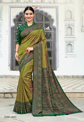 Polished Italian SIlk Uniform Saree