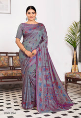 Polished Italian SIlk Uniform Saree