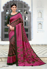 Polished Italian SIlk Uniform Saree