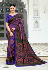 Polished Italian SIlk Uniform Saree