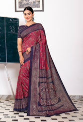 Polished Italian SIlk Uniform Saree