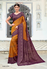 Polished Italian SIlk Uniform Saree