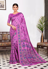 Polished Italian SIlk Uniform Saree