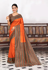 Polished Italian SIlk Uniform Saree