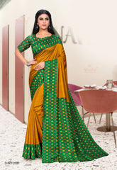 Polished Italian SIlk Uniform Saree