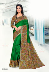 Polished Italian SIlk Uniform Saree