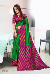 Polished Italian SIlk Uniform Saree