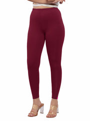 Ankle Leggings -Wine