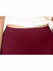 Ankle Leggings -Wine