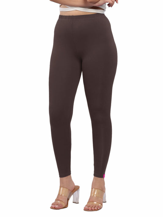 Ankle Leggings - Coffee Brown