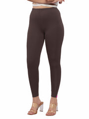 Ankle Leggings - Coffee Brown