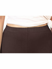 Ankle Leggings - Coffee Brown