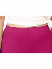 Ankle Leggings - Dark Magenta