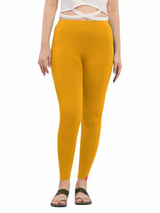 Ankle Leggings - Mango Yellow