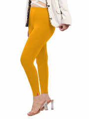 Ankle Leggings - Mango Yellow