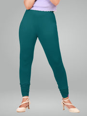Chudidhar Leggings - Peacock Green