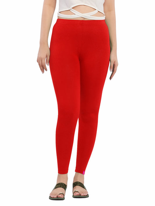Ankle Leggings - Red